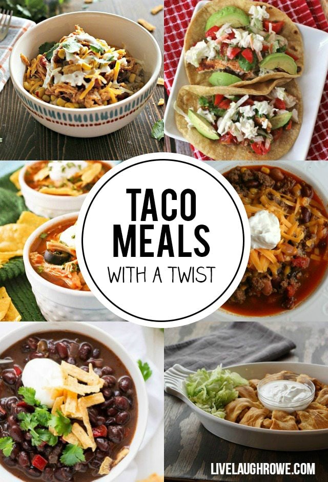 Who likes tacos? Who likes Mexican? Well, these Taco Meals with a twist are sure to fit the bill! livelaughrowe.com