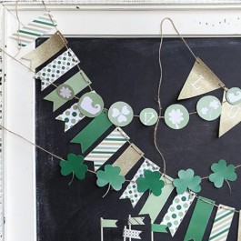 Decorating for holidays can be so much fun! This free circular printable St. Patricks's Day Banner from Ella Claire is darling!