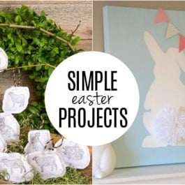 Simple Easter Projects to inspire your home decor! livelaughrowe.com
