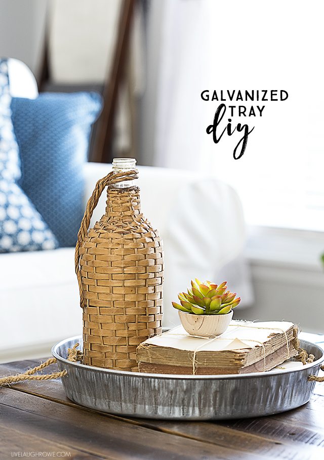 DIY Galvanized Tray for less than $8