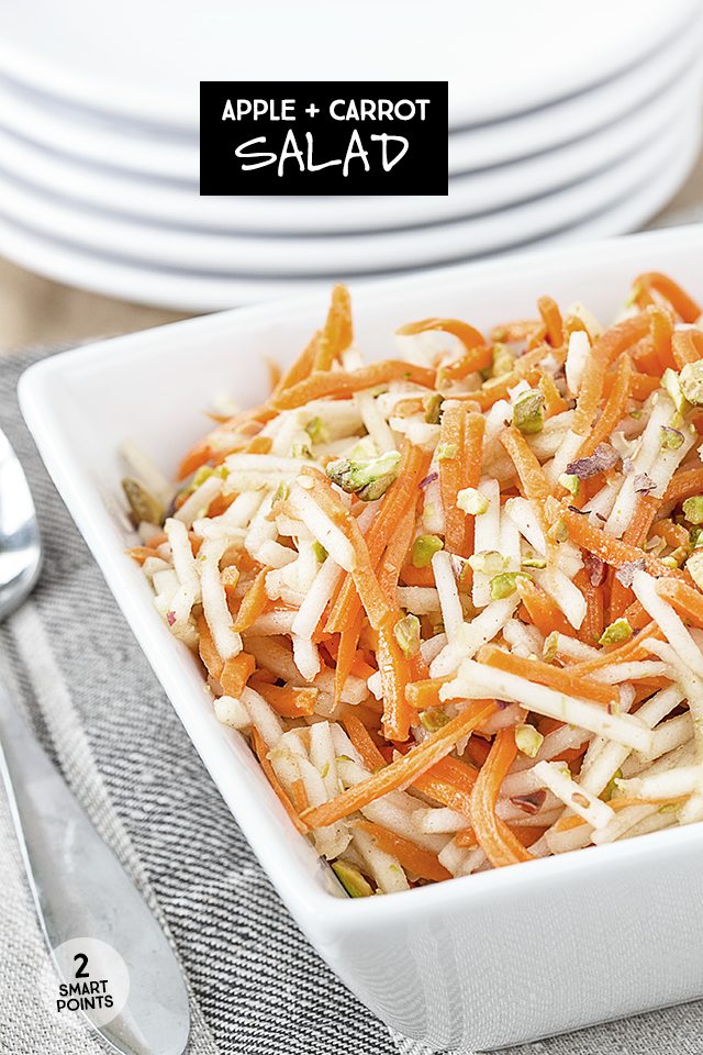 A light and healthy options, this Apple Carrot Salad is a perfect side dish during the warmer weather. Makes a great sandwich dressing too. livelaughtrowe.com