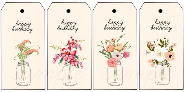 birthday gift tag printables