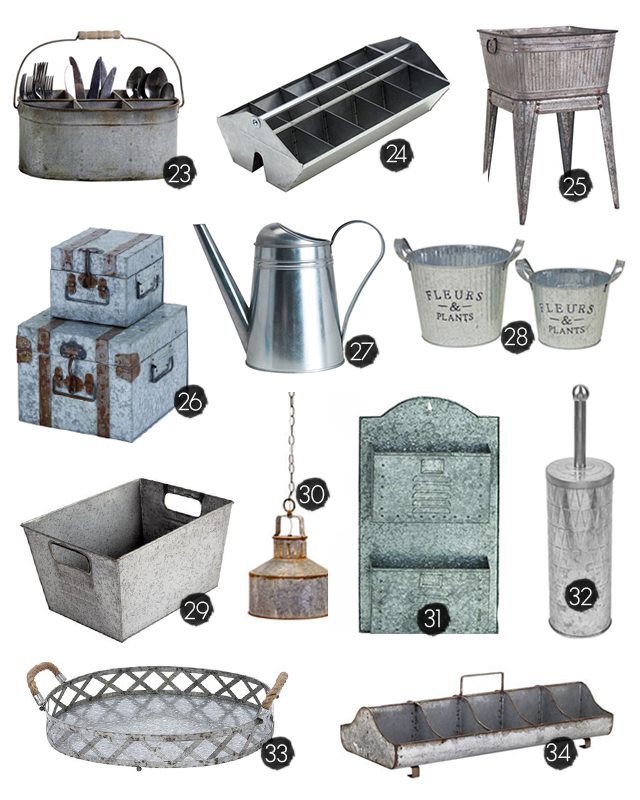 25+ Galvanized Home Decor Ideas to Inspire