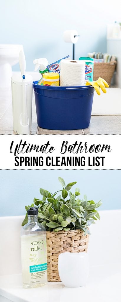 Refresh your bathroom with this thorough Bathroom Spring Cleaning List! livelaughrowe.com