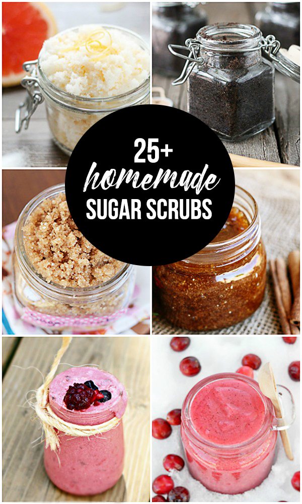 25+ Homemade Sugar Scrub recipes that are perfect to make for gifting! livelaughrowe.com