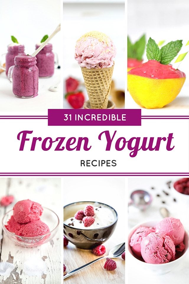 31 Incredible Frozen Yogurt Recipes that will have you cooling off from the heat in no time! livelaughrowe.com