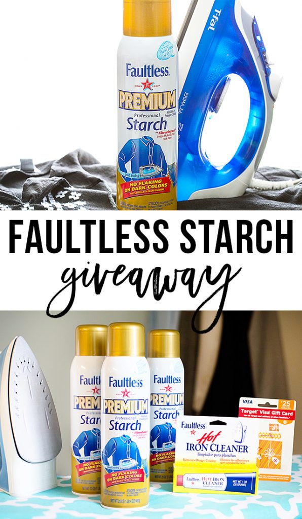 Enter for a chance to win a Faultless Starch Product Pack! Details at livelaughrowe.com #giveaway #StarchThatWorks #ad