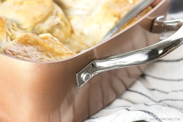 Simple one-pot Chicken Pot Pie, makes for a perfect family dinner. livelaughrowe.com