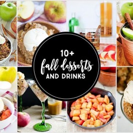 Fall Desserts and Drinks using apples! livelaughrowe.com