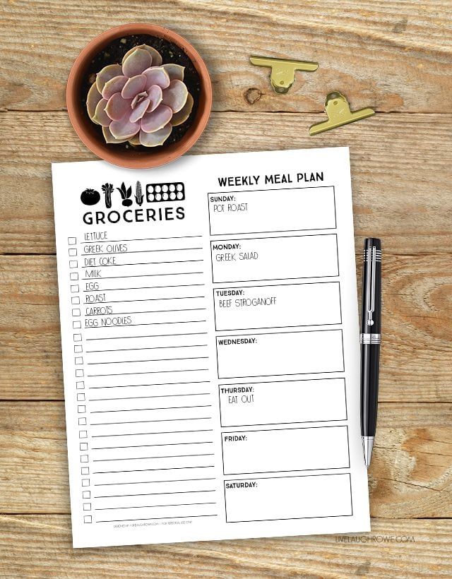 Team Meals on the Road with Free Printable Menu Planner!