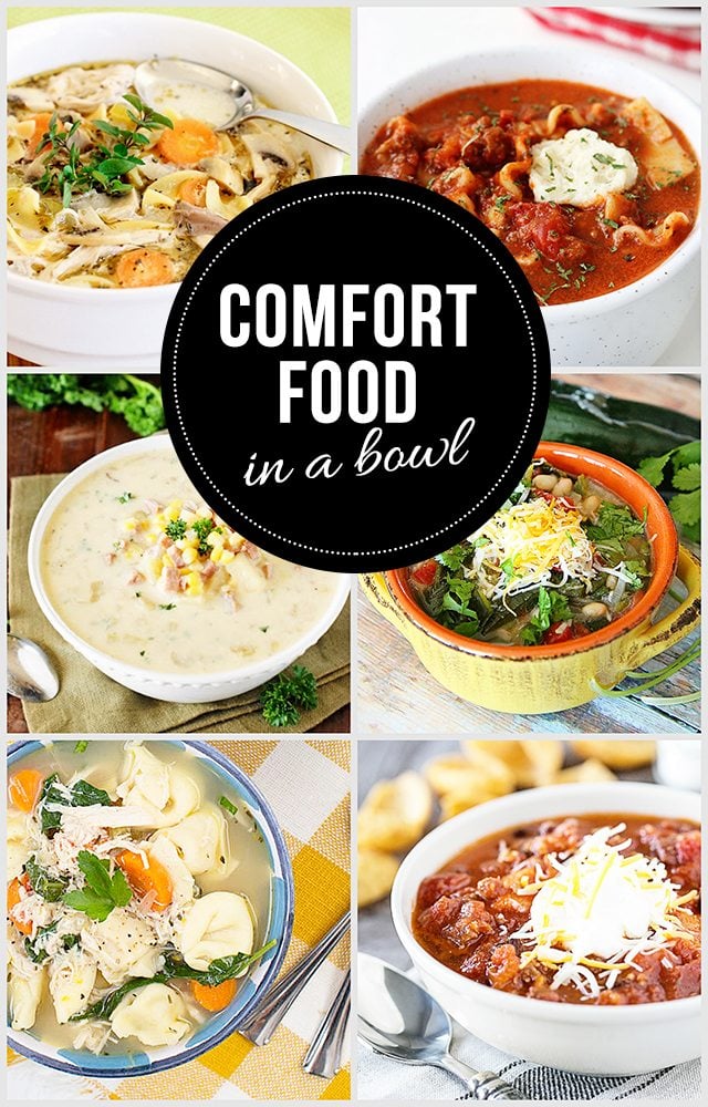 10+ Comfort Food in a Bowl -- recipes that are perfect for the cold, winter months. livelaughrowe.com
