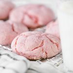 Delicious Strawberry Cookies -- that are great for Valentine's Day or a summer picnic. Keep this recipe in your back pocket, it's a real treat! livelaughrowe.com