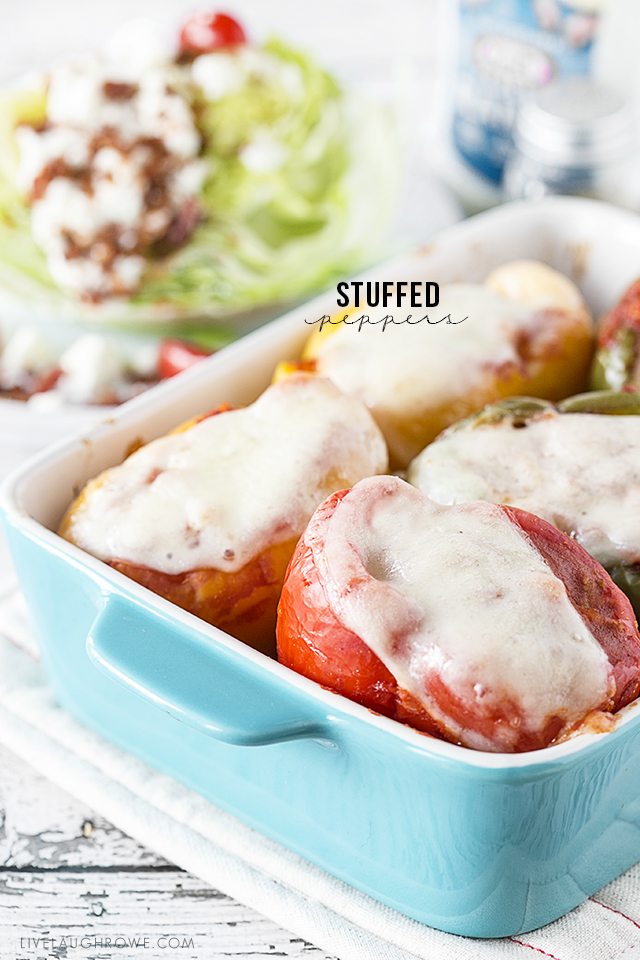 Colorful and flavorful Stuffed Peppers Recipe -- one that won't disappoint. livelaughrowe.com