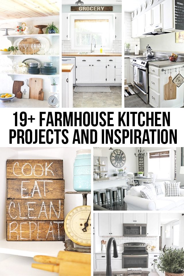 Love the Farmhouse Kitchen? Here are over NINETEEN posts packed with inspiration. livelaughrowe.com