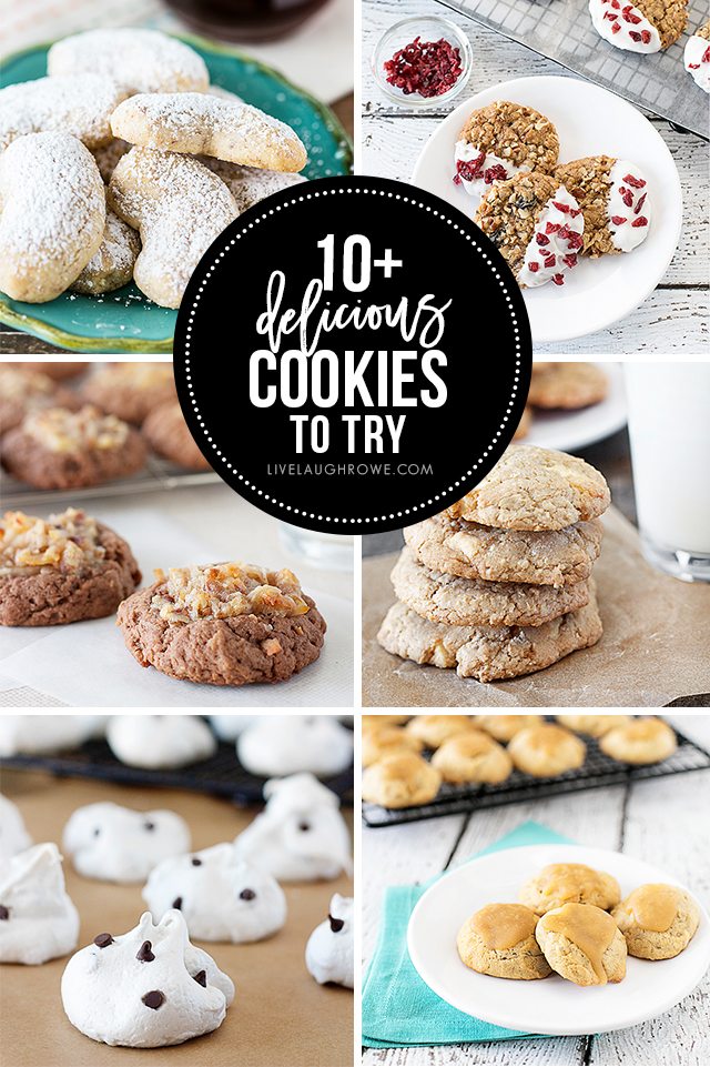 10+ Delicious Cookies you'll want to try! Which one will you try first? livelaughrowe.com