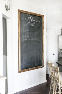 NEW Oversized Chalkboard in my Kitchen - Live Laugh Rowe