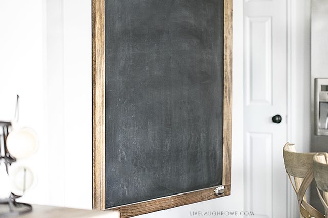 New Oversized Chalkboard In My Kitchen Live Laugh Rowe