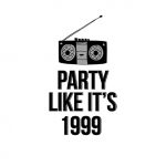 Party Like It's 1999 Coloring Sheet -- great for a themed party! livelaughrowe.com
