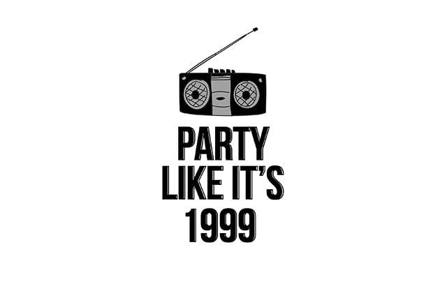 Party Like It's 1999 Coloring Sheet -- great for a themed party! livelaughrowe.com
