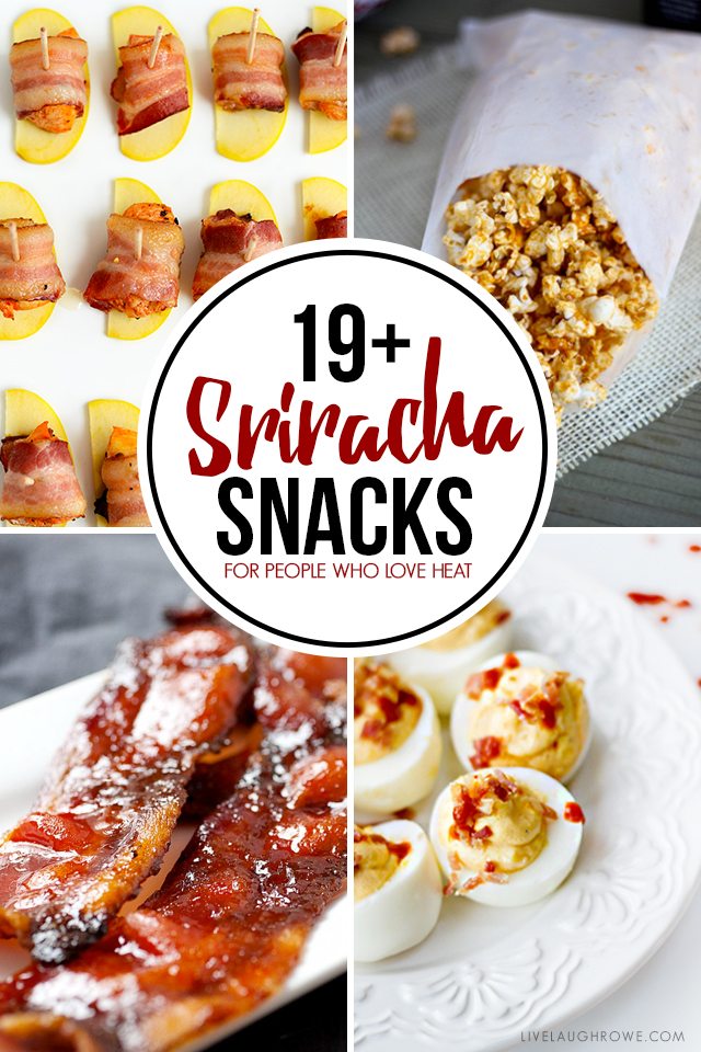 These Sriracha Snacks are for those of you who love a little heat! Bring it... livelaughrowe.com