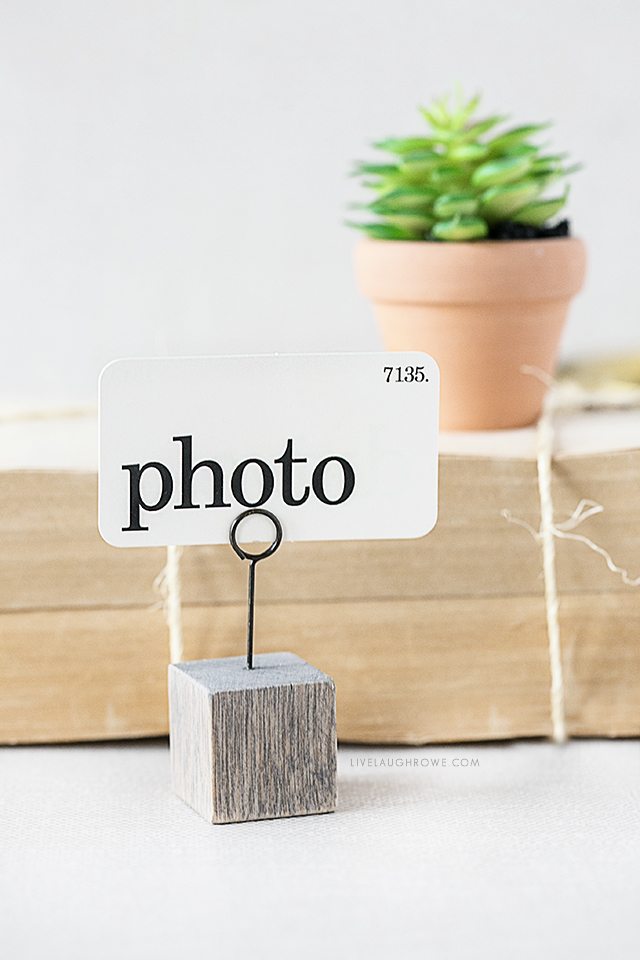 Wood Photo Holder 