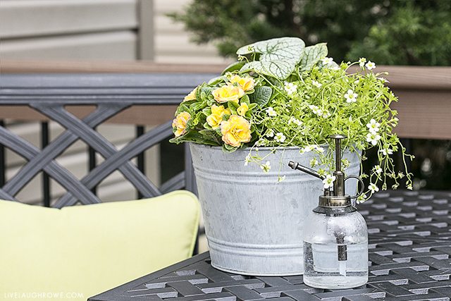 Simple Ways to Add Color to Your Back Porch. Let's start with colorful flowers -- find more at livelaughrowe.com