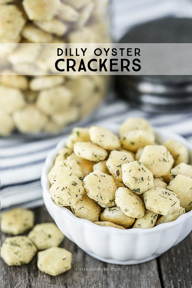 This Dilly Oyster Cracker Recipe is a delicious snack that won't last long. Flavorful and easy too. livelaughrowe.com