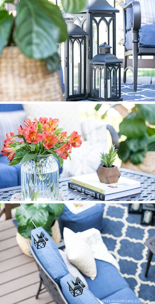 St. Louis blogger transforms her deck from drab to fab by creating a beautiful backyard oasis! livelaughrowe.com