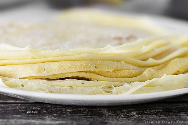 This Homemade Soft Taco Recipe is made with cornmeal and a few other basic ingredients in your pantry or fridge. Cornmeal Crepes for the win! livelaughrowe.com