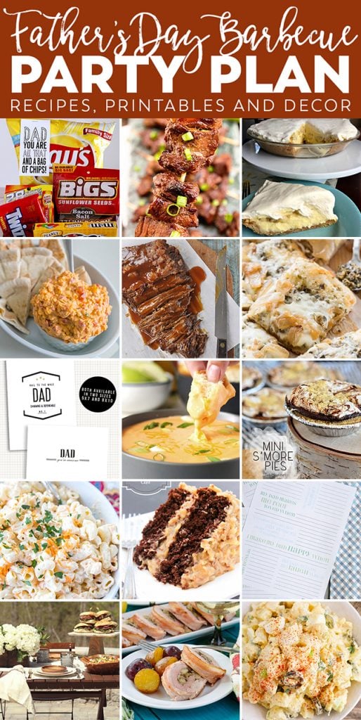 Father's Day BBQ Party Ideas -- from recipes to decor to printables! So much fabulous inspiration in one post! livelaughrowe.com