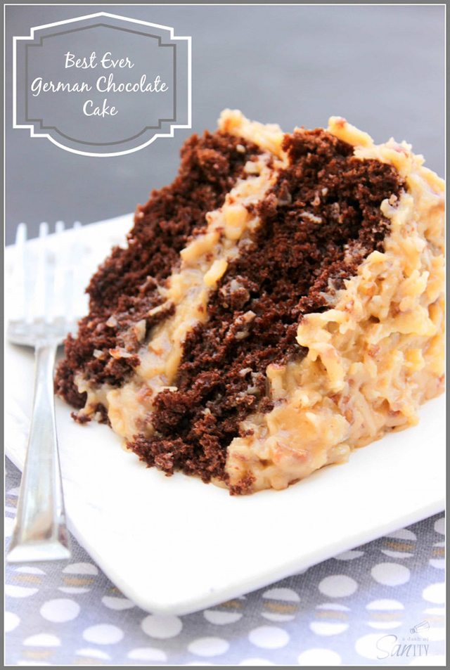 Father's Day BBQ Party. German Chocolate Cake.