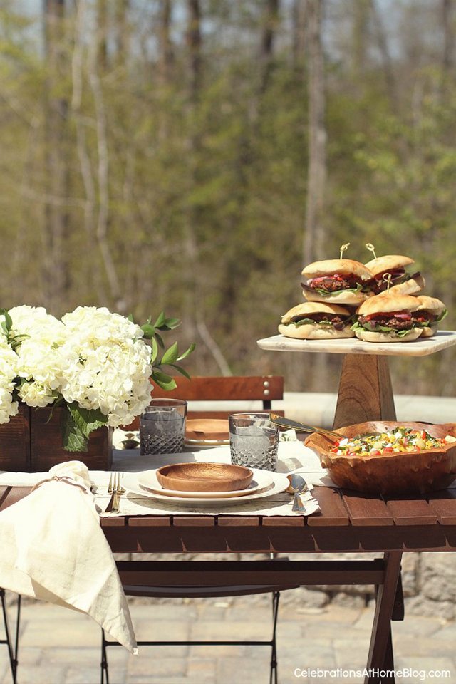 Father's Day BBQ Party Ideas. Al Fresco Dinner.