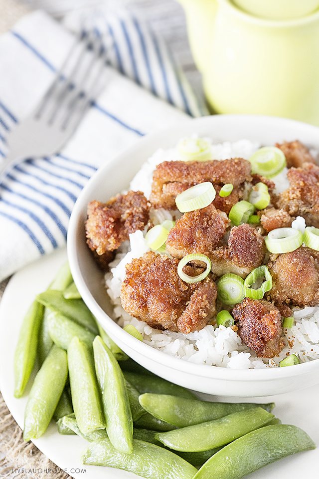 Chinese Sticky Chicken. This recipe is a perfect medley of flavors when paired with soy sauce, and chopped scallions. Recipe at livelaughrowe.com