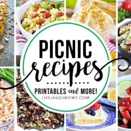 Lots of great picnic recipes, along with decor ideas and printables too! livelaughrowe.com