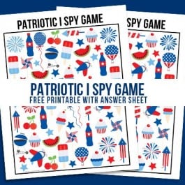 The perfect way to entertain the kids during your picnics! This Patriotic I Spy Printable comes with an answer sheet and answer key too! Print yours at livelaughrowe.com