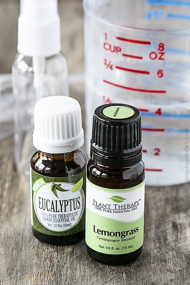 Great all natural recipe to keep on hand for Homemade Tick Repellent using essential oils. Recipe and printable labels at livelaughrowe.com