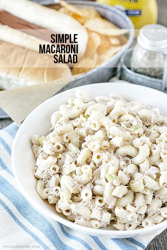 A very simple and basic Tuna Macaroni Salad that never seems to disappoint! After enjoying this dish for over 30+ years, I decided it was time to share it with you. livelaughrowe.com