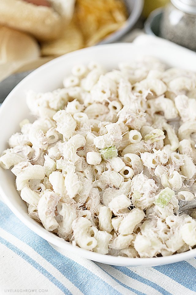 A very simple and basic Tuna Macaroni Salad that never seems to disappoint! After enjoying this dish for over 30+ years, I decided it was time to share it with you. livelaughrowe.com