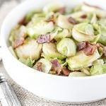A dish with rustic flavors, these Bacon Brussels Sprouts won't disappoint. Recipe at livelaughrowe.com