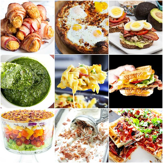 Nine amazing Bacon Recipes that will make the bacon lovers heart sing! Dig in... livelaughrowe.com