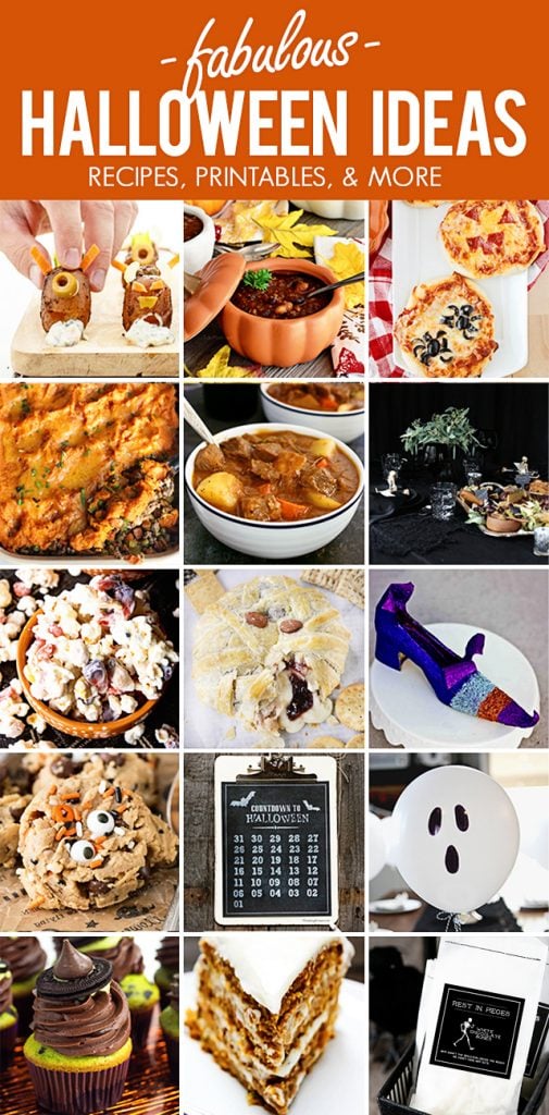 Fabulous Halloween Ideas from delicious recipes to free printables and craft ideas! Find more at livelaughrowe.com