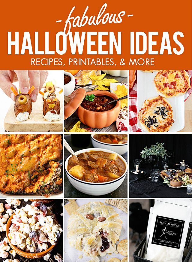 Fabulous Halloween Ideas from delicious recipes to free printables and craft ideas! Find more at livelaughrowe.com