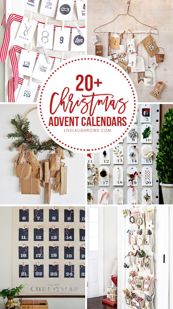 20+ FABULOUS and creative DIY Christmas Advent Calendars to inspire you! livelaughrowe.com