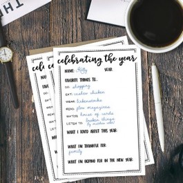 Celebrate the year as it comes to a close with this New Year's Eve Activity! Print them off for all your party guests. livelaughrowe.com