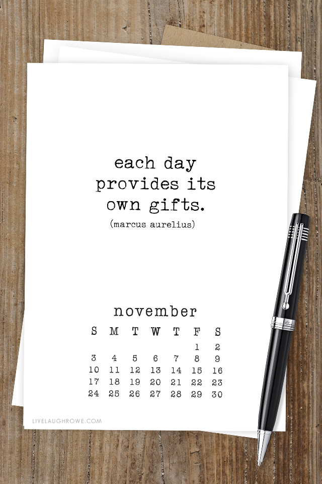 2019 Free Printable Calendar is truly inspiring due to all the beautiful quotes used for each month. Be sure to print yours at livelaughrowe.com