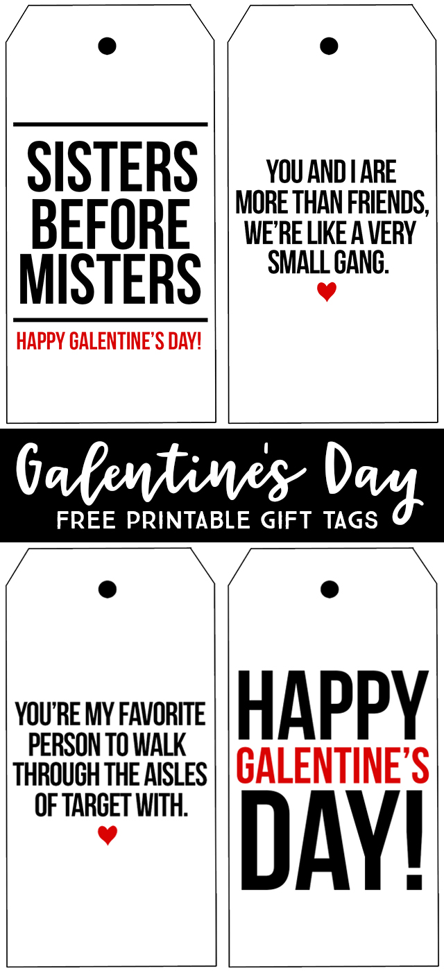 Valentine's Day “Galentine” Gift Idea and Printable Tag - Girl