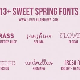 Find inspiration browsing through these FREE Spring Fonts. With over thirteen creative fonts to choose from, you're sure to find a new favorite. livelaughrowe.com