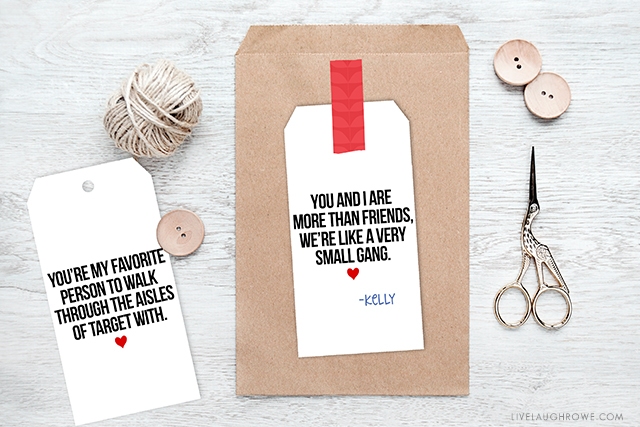 Printable Valentine tags, Love hang tags, Valentine's day gift tag, Gift  bag tag