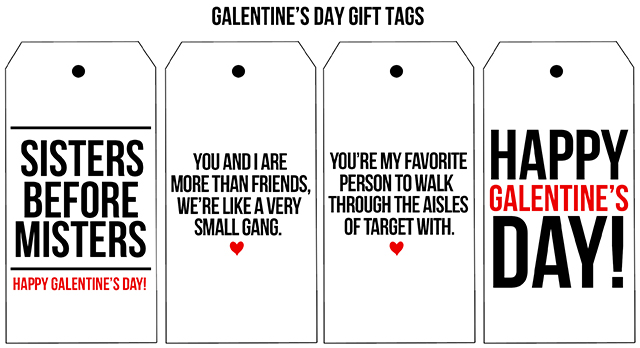 Printable Galentines Day Card Pack, Digital Download Galentines Day Gifts,  Last Minute Galentines Card DIY for Best Friends and Girlfriends 