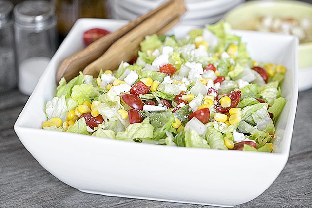 Quick Basic Chopped Salad - Easy Salad Recipe with Lots of Flavor